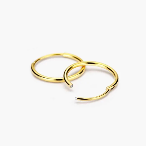 Vista 10 de FANSING Aretes de aro para mujer, aretes de aro de cartílago de moda, aretes de acero quirúrgico para hombre