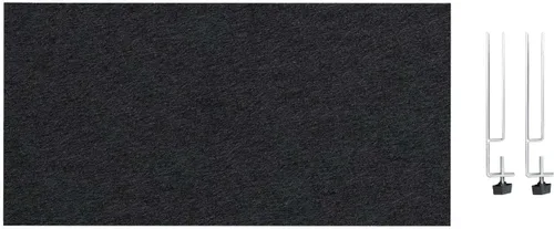 Vista 25 de VERSARE SoundSorb - Paneles de privacidad de escritorio, paneles modestos de amortiguación de ruido para escritorios Soportes de clip de borde