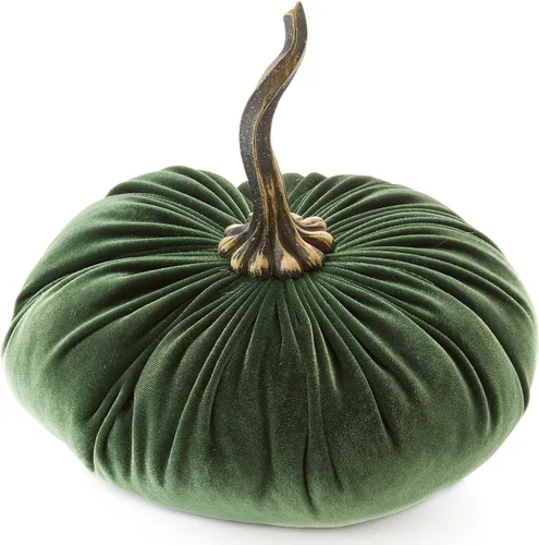 Vista 23 de Your Heart's Content Calabaza de terciopelo de 9 pulgadas, decoración de otoño hecha a mano, centro de mesa de boda de otoño, decoración rústica