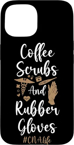 Vista 6 de iPhone 16 CNA Nurse Certified Nursing Assistant Coffee Coffee Scrubs & Case