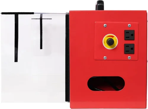 Vista 8 de LuckyNote Colector de polvo portátil de mesa, flujo de aire máximo de 725 CFM; cada ventilador funciona con un motor de velocidad variable de 110 V