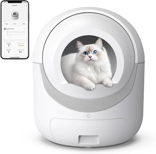 Vista 7 de 120 forros para caja de arena para gatos para Fumoi y Fsitego, caja de arena autolimpiante, bolsas de arena para gatos extragruesas y resistentes