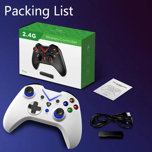 Vista 7 de Control inalámbrico para Xbox One doble vibración incorporada de 24 HZ Gamepad compatible con Xbox OneOne SOne XSeries SSeries XPS3Windows 10