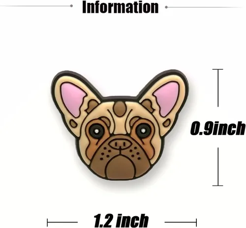 Vista 3 de Dijes para zapatos de perro para decoración de zapatos de zueco dijes de perro para zapatos, cachorros, mascotas, para niños, adultos, amantes