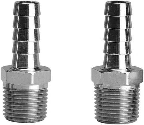 Vista 7 de Beduan Acero Inoxidable 1" Púa de Manguera a 1" Macho NPT para Ajuste de Elaboración Casera de Agua y Aire