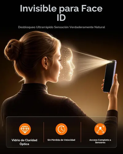 Vista 6 de SMARTDEVIL Protector de pantalla de privacidad para iPhone 17 Pro con protector de lente de cámara, vidrio templado inastillable
