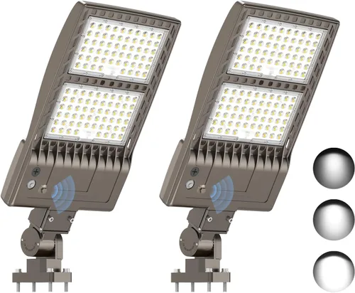 Vista 12 de KUKUPPO Luz LED de estacionamiento de 200 W, luz de poste de estacionamiento de grado industrial con certificación DLC UL, luz LED caja de zapatos