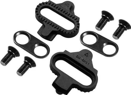 Vista 2 de NAACOO Tacos de bicicleta compatibles con pedales Shimano SPD y Look X-Track para zapatos de ciclismo de interior, ciclismo de montaña al aire SH -51