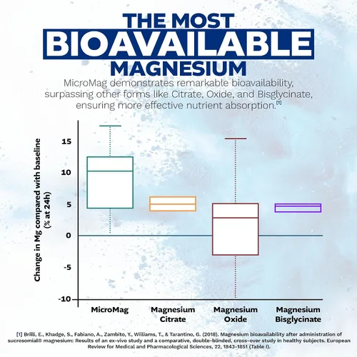Vista 6 de Nootropics Depot MicroMag - Cápsulas de magnesio 625 mg 30 unidades Contiene 200 mg de magnesio elemental
