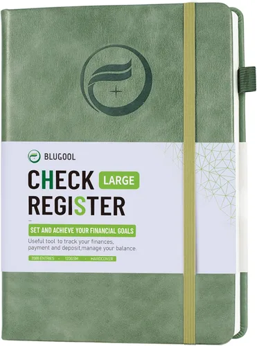 Vista 13 de Registros de cheques para chequera personal, registro Blugool de cheques con registros de cheques y transacciones, libro de registro de contabilidad