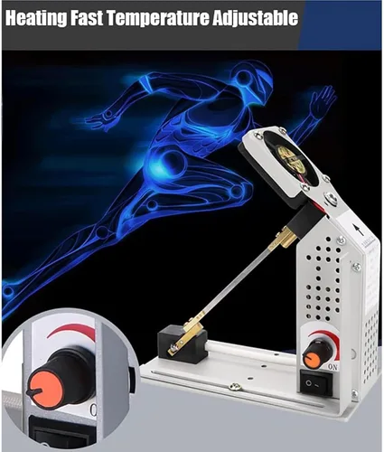 Vista 5 de Cortador de cinta de cuchillo caliente de 220 V, cortador de correa de cuerda eléctrica, con ventilador de escape, temperatura ajustable de 32-3,632