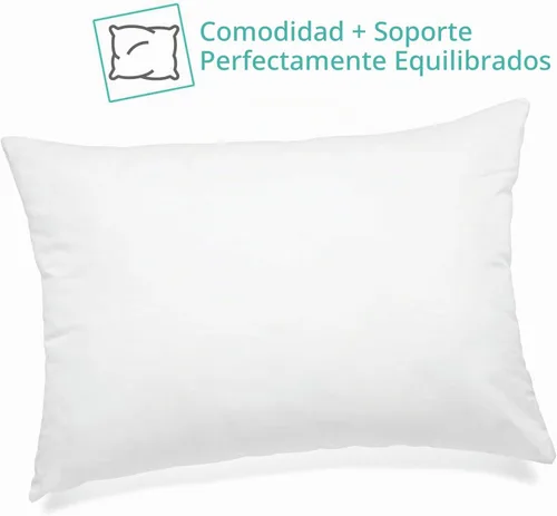 Vista 3 de Nestl Almohada para dormir 13 x 18 pulgadas, almohada para viajes, coche, escuela, lavable a máquina, algodón suave, color blanco