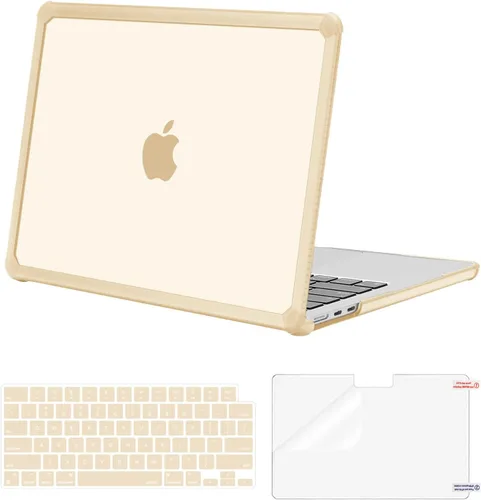 Vista 24 de MOSISO - Funda compatible con MacBook Air de 13 pulgadas M5 2026 M4 M3 M2 2025-2022 A3449 A3240 A3113 A2681, Kit 3 en 1 resistente a las grietas