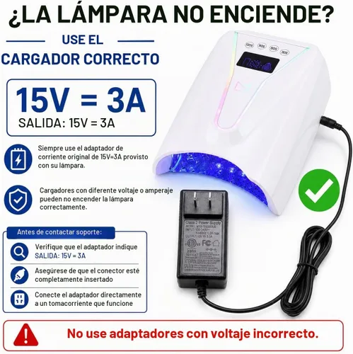 Vista 8 de M - Crystal Cure - Lámpara de uñas UV/LED de 128 W Curado rápido con 45 potentes LED de 365 nm+405nm Inalámbrica, recargable, sensor automático