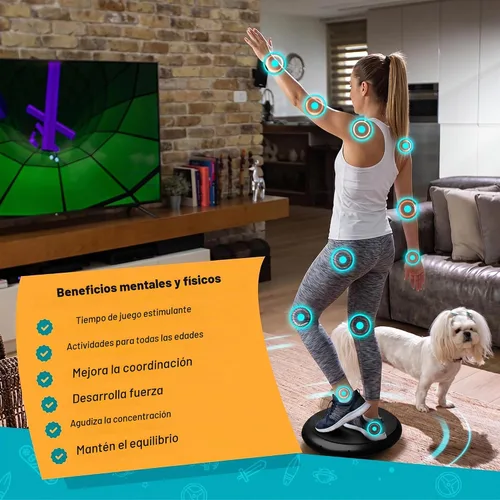 Vista 3 de GoBalance Board - App-Enabled Balance Board. Smart Bluetooth Sensor, 12 FREE Interactive Games - Fun, Balance Training and Home Gym Workout! Boost