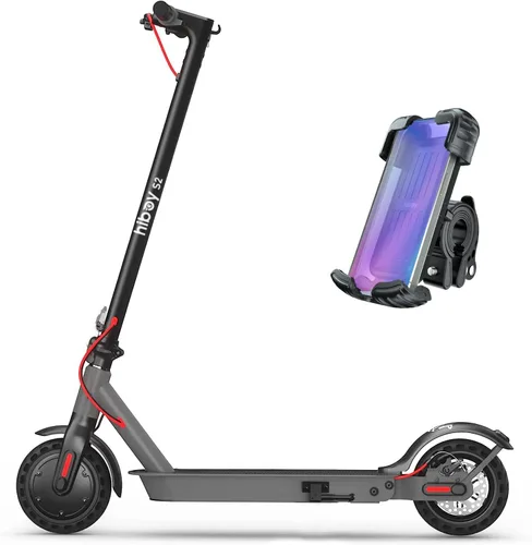 Vista 9 de Hiboy S2 Electric Scooter - 8.5" Solid Tires - Up to 17 Miles Long-Range & 19 MPH Portable Folding Commuting Scooter for Adults with Double Braking