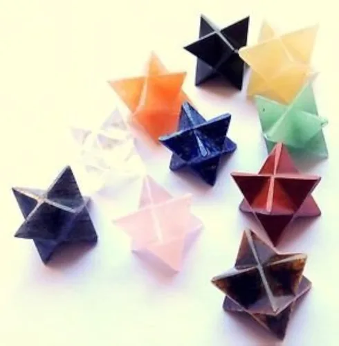 Vista 3 de Turmalina negra (una sola pieza) Piedra preciosa Merkaba Star Crystal Curación Reiki Feng Shui Energía Psíquica Hombres Mujeres Regalo Suerte