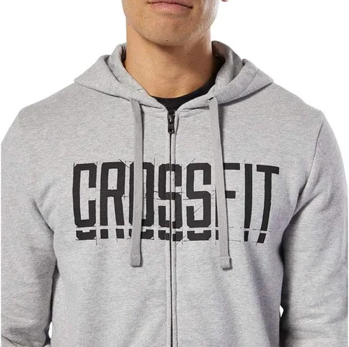 Vista 3 de Reebok Sudadera con capucha Crossfit con cremallera completa para hombre