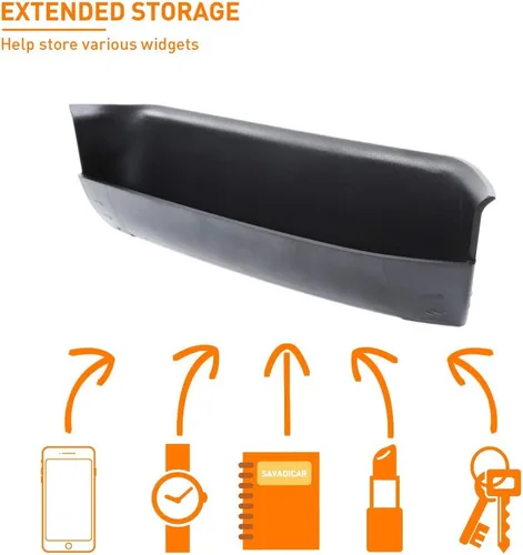 Vista 3 de Savadicar GrabTray - Mango de agarre para pasajeros y bandeja de almacenamiento para Jeep Renegade 2015-2021, accesorios de expansión