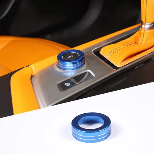 Vista 12 de TINKI Anillo decorativo de ajuste de brillo para instrumento de automóvil, para Chevy C7 Corvette 2014-2019, accesorios interiores