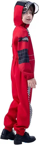 Vista 4 de KalcyKizz Disfraz de corredor para niños, rojo