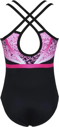 Vista 117 de MODAFANS Leotardos de gimnasia para niñas brillantes para bailar ballet, pantalones cortos con espalda cruzada