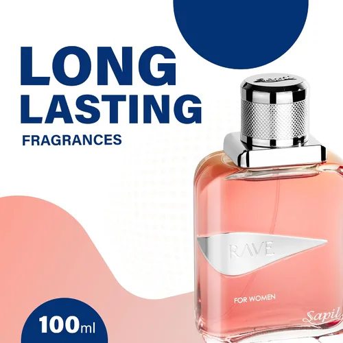 Vista 3 de Sapil Rave - Perfume para mujer con ciruela, rosa y ámbar para EDP diario, 3.4 fl oz