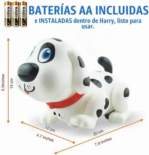 Vista 9 de Perro electrónico Harry responde al tacto con divertidos movimientos de cachorro, búsqueda, canciones y sonidos de perros.