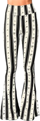 Vista 16 de Daisy Del Sol - Pantalones de yoga cómodos y elásticos de cintura alta, estilo boho de los 70 con parte inferior acampanada Baya