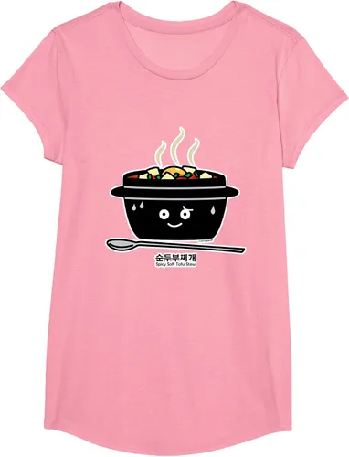 Vista 107 de Sopa coreana de guiso de tofu suave picante Sundubu jjigae huevo caliente, gris, S Negro