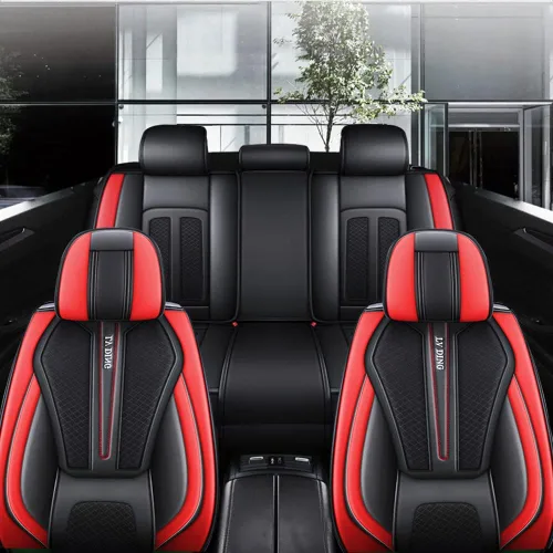 Vista 2 de Juego completo de fundas de asiento de automóvil compatibles con Honda N-Box jf2, cobertura completa, transpirable e impermeable, juego completo