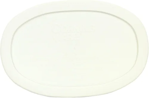 Vista 2 de CorningWare F-15-PC 15oz y F-16-PC 16oz Tapas de plástico blanco francés