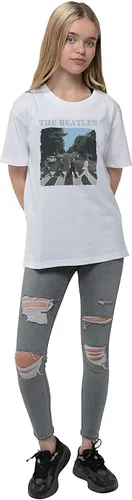 Vista 3 de The Beatles 'Abbey Road & Logo' - Camiseta para niños, color blanco