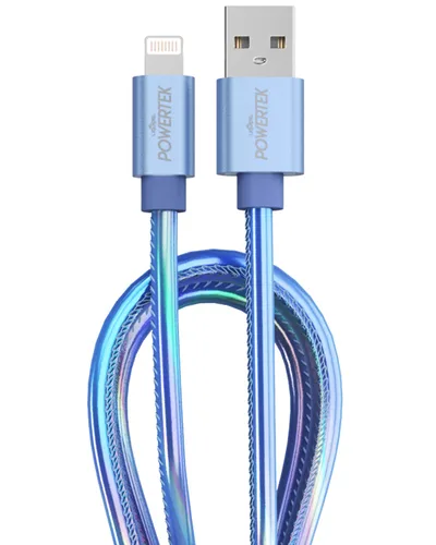 Vista 12 de LIQUIPEL Powertek - Cable de carga para iPhone, adaptador de cable Lightning a USB de carga rápida de 6 pies, compatible con iPad, certificado MFI