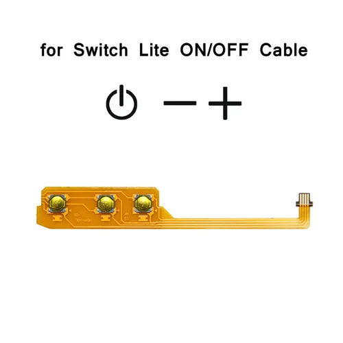 Vista 2 de Replacement Switch Lite ON OFF Volume Button Control Mute Power Key Ribbon Flex Cable for NS Nintendo Switch Lite (2 pcs)