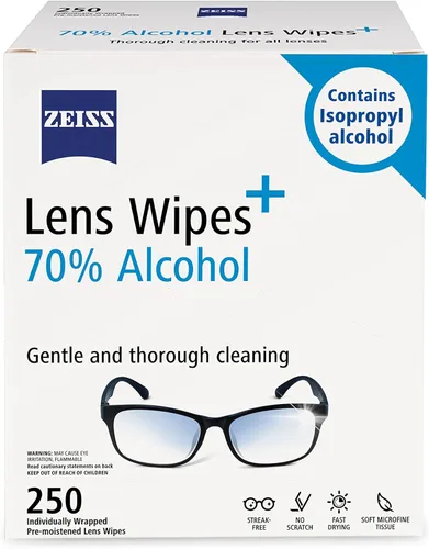 Vista 13 de ZEISS - Toallitas de limpieza prehumedecidas para lentes, 80