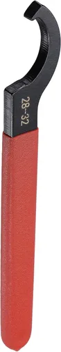 Vista 12 de uxcell Llave inglesa de gancho C portabrocas para tuerca redonda de 0.866-1.024 in, con mango antideslizante rojo
