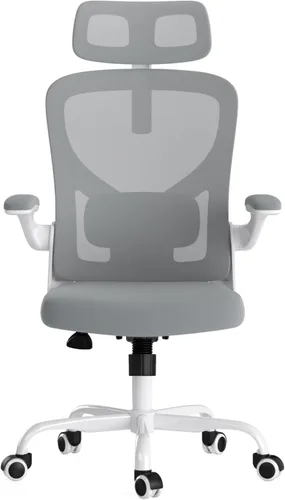 Vista 11 de Ergonomic Office Chair with Headrest and Adjustable Lumbar Support, Home Desk Computer Chair Featuring Flip-Up Armrests for Space Saving, Breathable