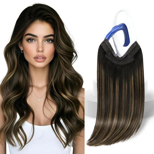 Vista 20 de Sunny - Extensiones de cabello humano real, con cable/hilo y clips ajustables, aplicación invisible, 2.82 onzas, 12 pulgadas, color rubio cenizo