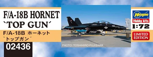 Vista 2 de Hasegawa 2436 1/72 F/A-18B Hornet Top Gun Kit de modelo, multicolor