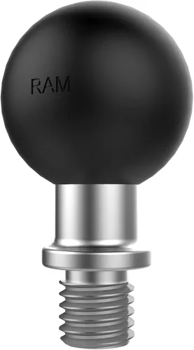 Vista 5 de RAM Mounts - Adaptador de bola con poste roscado M10 X 1.25" con bola de tamaño B de 1 pulgada RAM-B-349U