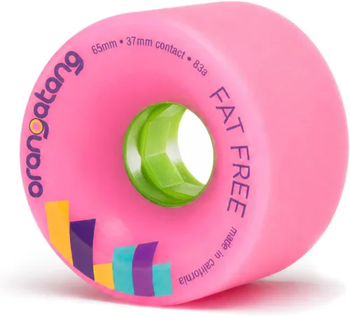 Vista 6 de Orangatang Fat Free 2.559 in Freeride Longboard Skateboard Ruedas (juego de 4)