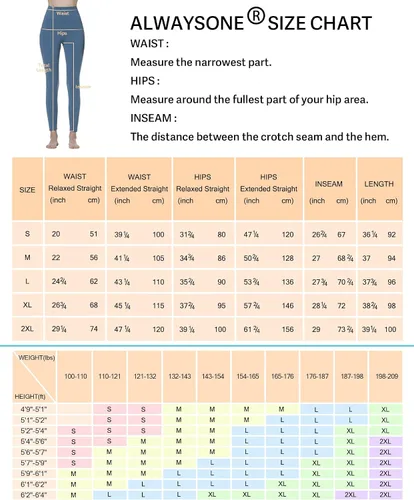Vista 6 de ALWAYSONE Yoga Leggings for Women High Waisted Tummy Control Yoga Pants Workout Leggings with Pockets Athletic Sports Gym