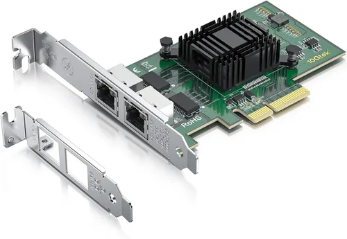 Vista 14 de 10Gtek Mini PCIe 1G Ethernet Tarjeta de Red (Intel I210AT), con luz LED, longitud de cable de 30 cm, puerto único RJ45, interfaz Mini Pice,