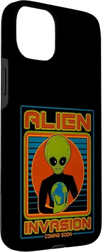 Vista 21 de Funda para iPhone 13 Pro Max Alien Invasion 1984 Tech Noir Distopía