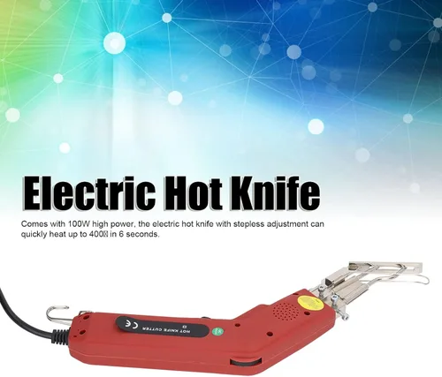 Vista 4 de Eléctrico caliente 752 °F 100W ajuste continuo cortador de tela de corte conjunto de herramientas de corte