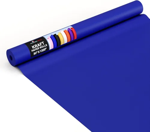 Vista 20 de Crown Display Rollo de papel kraft negro de 17.75 x 1320 pulgadas (110 pies), papel de regalo kraft perfecto como papel de envío, rollo de papel