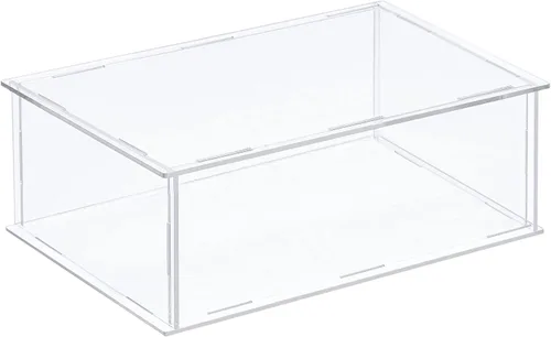 Vista 18 de MECCANIXITY Caja plástica de acrílico de la vitrina clara monta el escaparate a prueba de polvo 6.3x4.3x6.1 pulgadas para artículos coleccionables