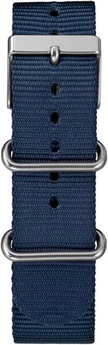Vista 3 de Timex Reloj Weekender de 40 mm, para hombre Azul/Crema/Tono Plateado