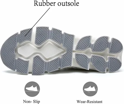 Vista 4 de Zapatos para correr para hombres, zapatos de deporte de moda, transpirable, antideslizante, gimnasio, deportes de trabajo, entrenadores